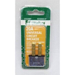 20A Littelfuse Universal Circuit Breaker UCB20BP Automotive Protection Device